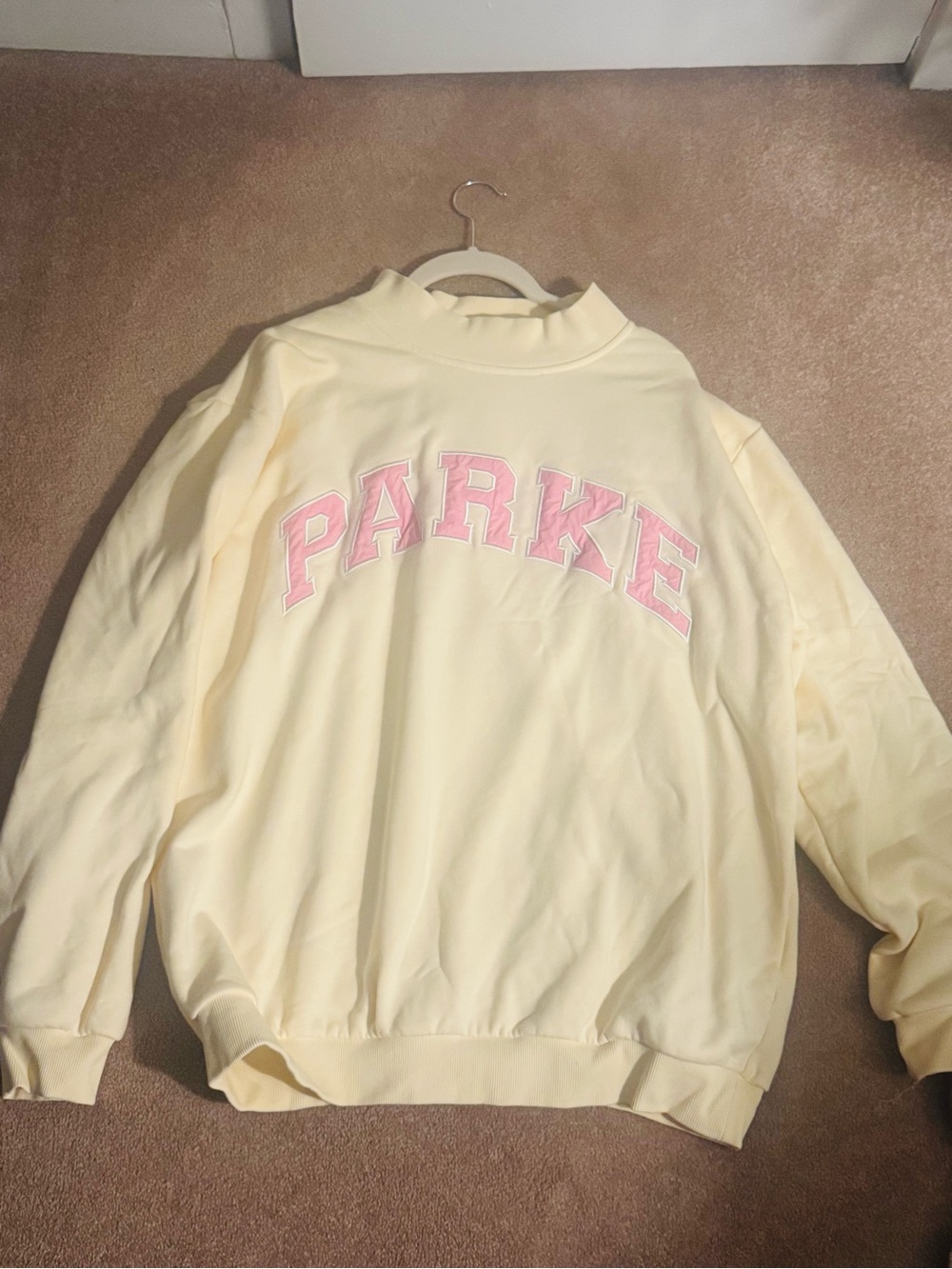 PARKE Mockneck Yellow Pink